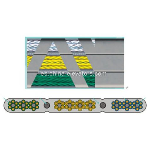 TVVBG Elevador de pasajeros Cable de viaje plano ≤6m/s